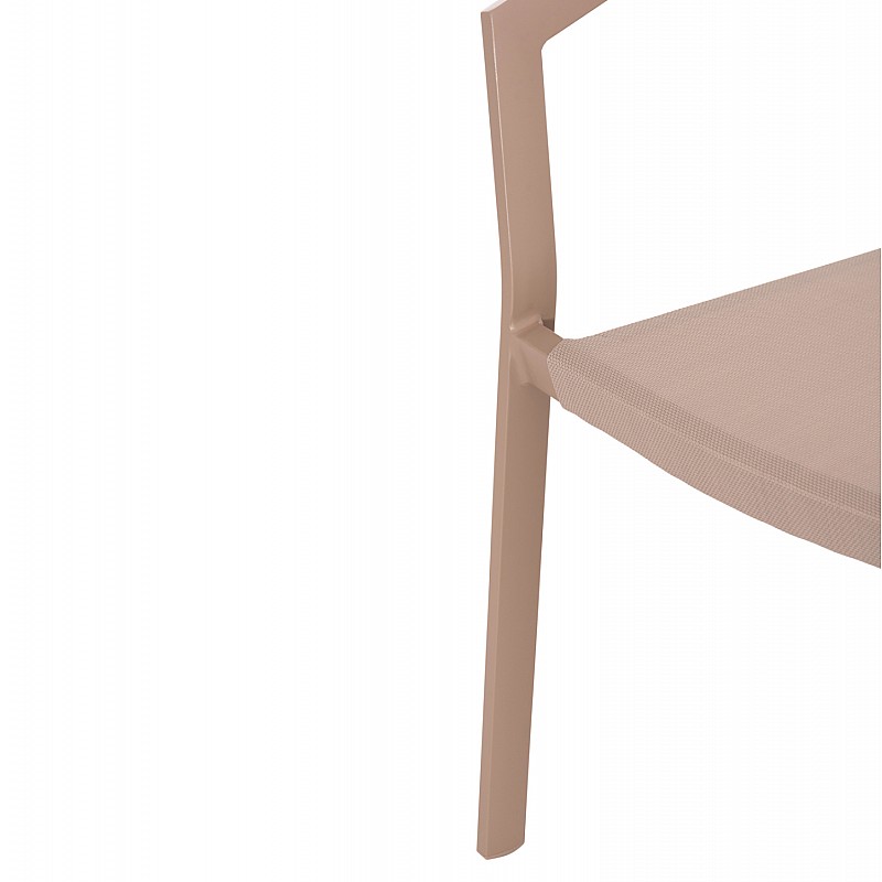 ΠΟΛΥΘΡΟΝΑ ΑΛΟΥΜΙΝΙΟΥ MIRI HM5891.03 ΣΑΜΠΑΝΙΖΕ ΣΚΕΛΕΤΟΣ&TEXTLINE- RATTAN 56x58x80.5Υ εκ.