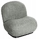 ΠΟΛΥΘΡΟΝΑ BEANY HM9591.05 ΦΥΣΤΙΚΙ ΜΠΟΥΚΛΕ ΥΦΑΣΜΑ 85x82x77Υ εκ.