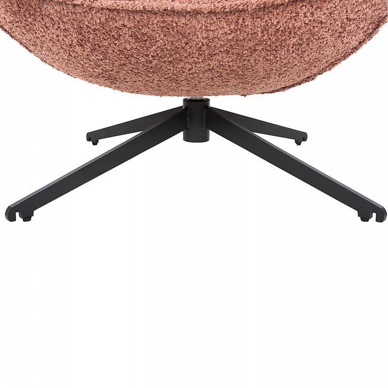 ΠΟΛΥΘΡΟΝΑ ΠΕΡΙΣΤΡΕΦΟΜΕΝΗ BRYNN HM9594.02 ΡΟΖ ΜΠΟΥΚΛΕ-ΜΑΥΡΗ ΜΕΤΑΛ. ΒΑΣΗ 88x76x88Υεκ