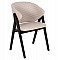 ΚΑΡΕΚΛΑ HANA HM9746.01 RUBBERWOOD ΣΕ ΜΑΥΡΟ ΧΡΩΜΑ-ΜΠΕΖ ΥΦΑΣΜΑ 55x60x84Yεκ.