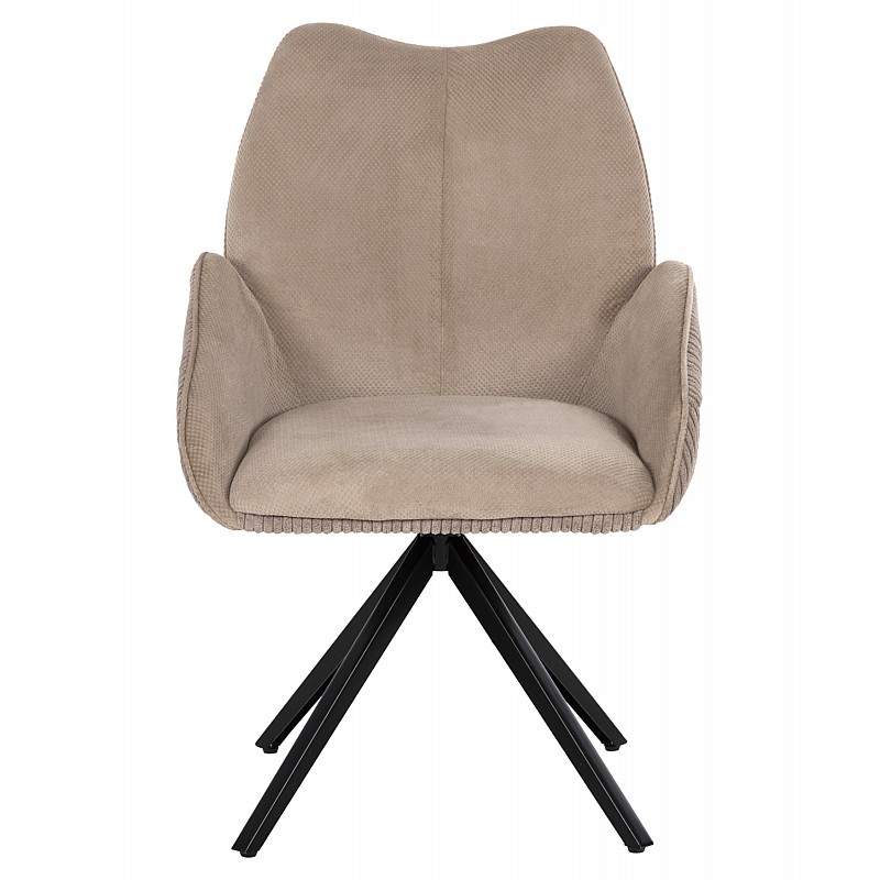 ΠΟΛΥΘΡΟΝΑΚΙ SHAI HM9844.04 ΜΠΕΖ ΥΦΑΣΜΑ-ΜΑΥΡΗ ΜΕΤΑΛΛΙΚΗ ΒΑΣΗ 61x63x93Υεκ.