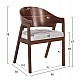 ΚΑΡΕΚΛΑ NERO HM9972 RUBBERWOOD ΣΕ ΚΑΡΥΔΙ-ΓΚΡΙ ΥΦΑΣΜΑ ΚΑΘΙΣΜΑ 56x56x78Yεκ. ΚΑΡΕΚΛΑ NERO HM9972 RUBBERWOOD ΣΕ ΚΑΡΥΔΙ-ΓΚΡΙ ΥΦΑΣΜΑ ΚΑΘΙΣΜΑ 56x56x78Yεκ.