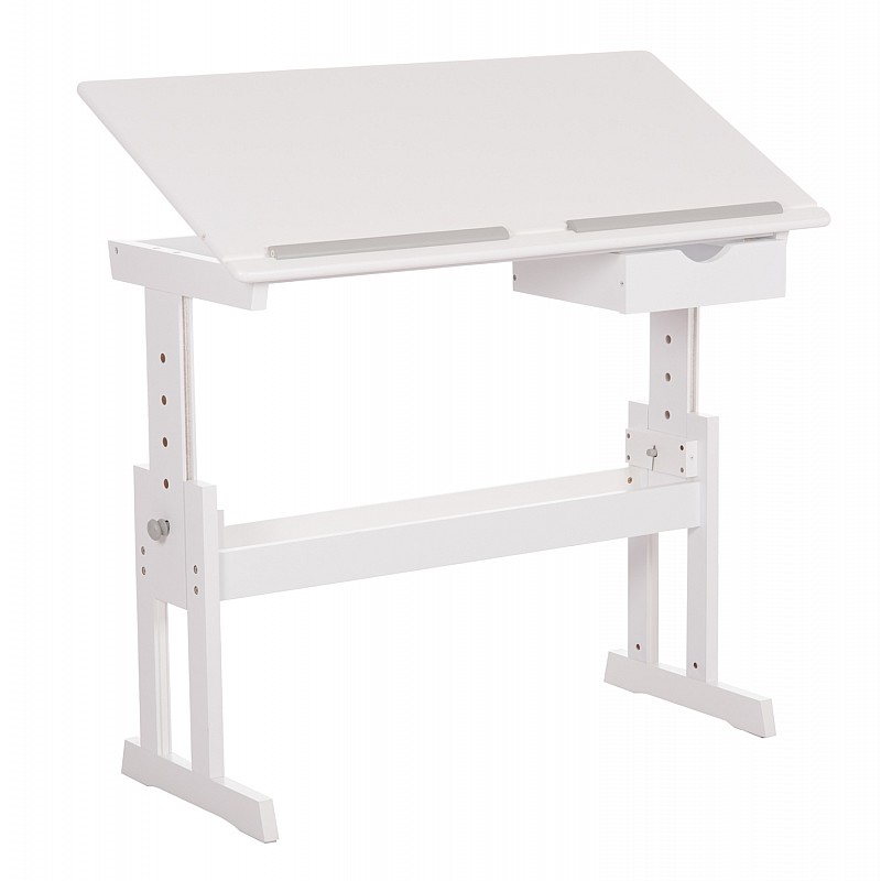 ΓΡΑΦΕΙΟ/ΣΧΕΔΙΑΣΤΗΡΙΟ ASCENT HM18289 MDF ΣΕ ΛΕΥΚΟ 109x55x87,5Υεκ