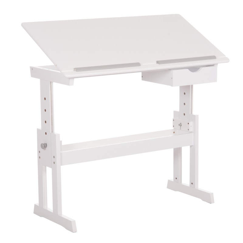 ΓΡΑΦΕΙΟ/ΣΧΕΔΙΑΣΤΗΡΙΟ ASCENT HM18289 MDF ΣΕ ΛΕΥΚΟ 109x55x87,5Υεκ