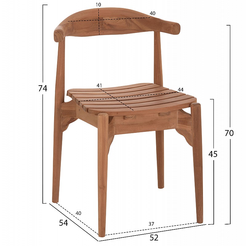 ΚΑΡΕΚΛΑ ΤΡΑΠΕΖΑΡΙΑΣ ΕΞ.ΧΩΡΟΥ DONNY HM6378 ΞΥΛΟ TEAK 52x54x74Υεκ. ΚΑΡΕΚΛΑ ΤΡΑΠΕΖΑΡΙΑΣ ΕΞ.ΧΩΡΟΥ DONNY HM6378 ΞΥΛΟ TEAK 52x54x74Υεκ.