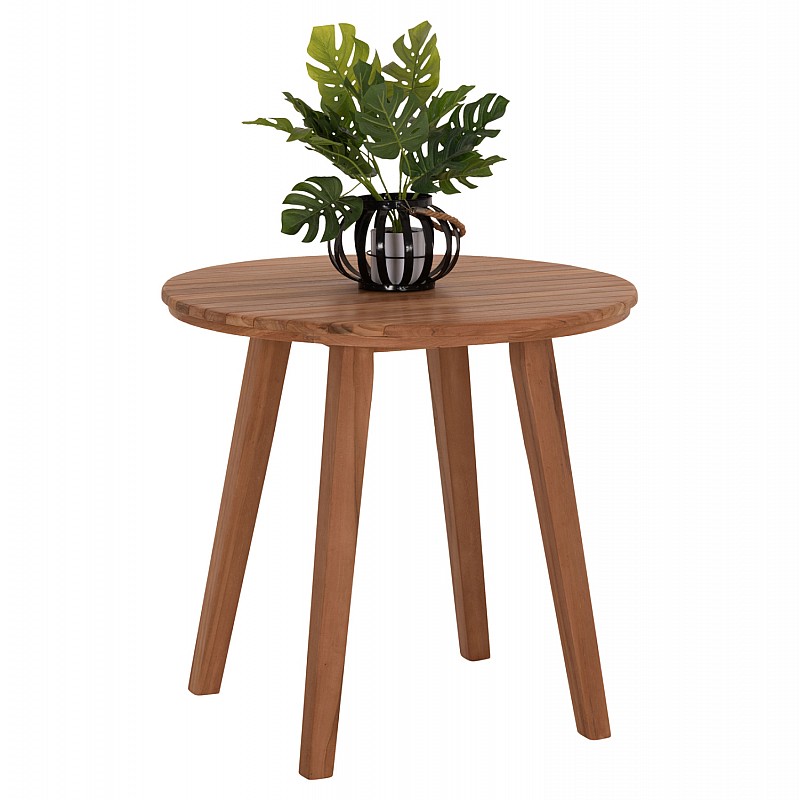 TΡΑΠΕΖΙ ΤΡΑΠΕΖΑΡΙΑΣ ΣΤΡΟΓΓΥΛΟ DANTE HM6379 ΞΥΛΟ TEAK Φ80x75Υεκ. TΡΑΠΕΖΙ ΤΡΑΠΕΖΑΡΙΑΣ ΣΤΡΟΓΓΥΛΟ DANTE HM6379 ΞΥΛΟ TEAK Φ80x75Υεκ.