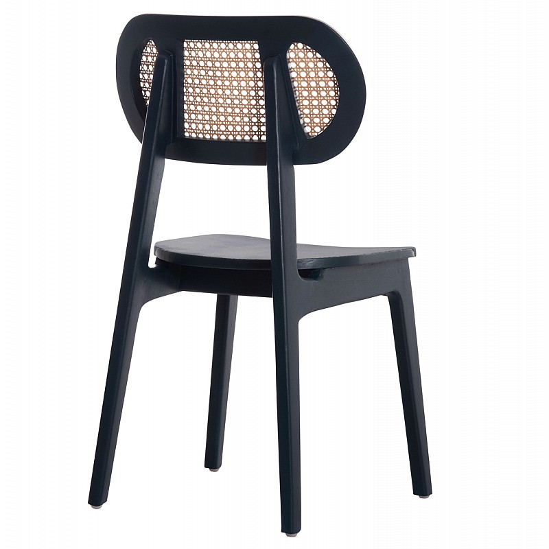 ΚΑΡΕΚΛΑ ΤΡΑΠΕΖΑΡΙΑΣ SEBBO HM6388.02 ΞΥΛΟ TEAK ΜΑΥΡΟ & ΣΥΝΘ.RATTAN 50x49x86,5Υεκ.