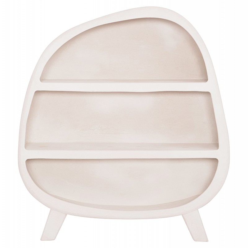 ΡΑΦΙΕΡΑ ΣΕΙΡΑ SANTORINI HM18060.01 MDF ΣΕ ΥΠΟΛΕΥΚΟ ΧΡΩΜΑ 120x38x133Υεκ.