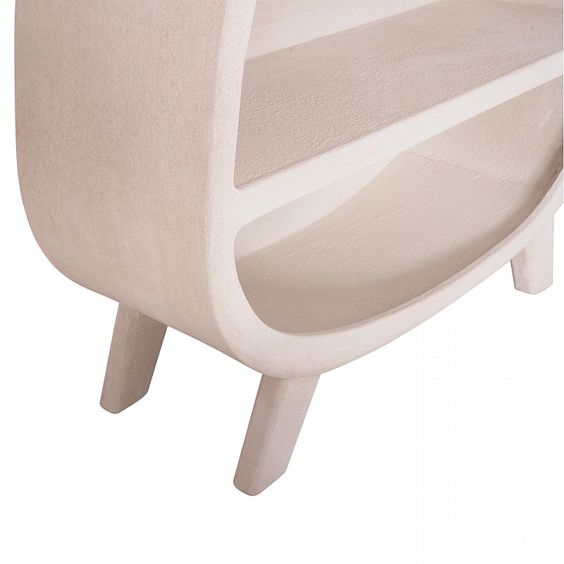 ΡΑΦΙΕΡΑ ΣΕΙΡΑ SANTORINI HM18060.01 MDF ΣΕ ΥΠΟΛΕΥΚΟ ΧΡΩΜΑ 120x38x133Υεκ.