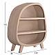 ΡΑΦΙΕΡΑ ΣΕΙΡΑ SANTORINI HM18060.02 MDF ΣΕ ΚΑΦΕ ΧΡΩΜΑ 120x38x133Υεκ.