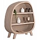 ΡΑΦΙΕΡΑ ΣΕΙΡΑ SANTORINI HM18060.02 MDF ΣΕ ΚΑΦΕ ΧΡΩΜΑ 120x38x133Υεκ.