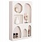 ΡΑΦΙΕΡΑ-ΚΟΜΜΟ ΣΕΙΡΑ SANTORINI HM18059 MDF ΣΕ ΥΠΟΛΕΥΚΟ 80x18x120Υεκ.