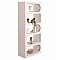 ΒΙΒΛΙΟΘΗΚΗ ΣΕΙΡΑ SANTORINI HM18062 MDF ΣΕ ΥΠΟΛΕΥΚΟ ΧΡΩΜΑ 80x38x180Yεκ.