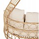 ΚΑΝΑΠΕΣ ΕΞΩΤ.ΧΩΡΟΥ ΣΤΡΟΓΓΥΛΟΣ MARJOM HM9765 ΦΥΣΙΚΟ RATTAN-ΕΚΡΟΥ ΥΦΑΣΜΑ Φ148x287Υεκ.
