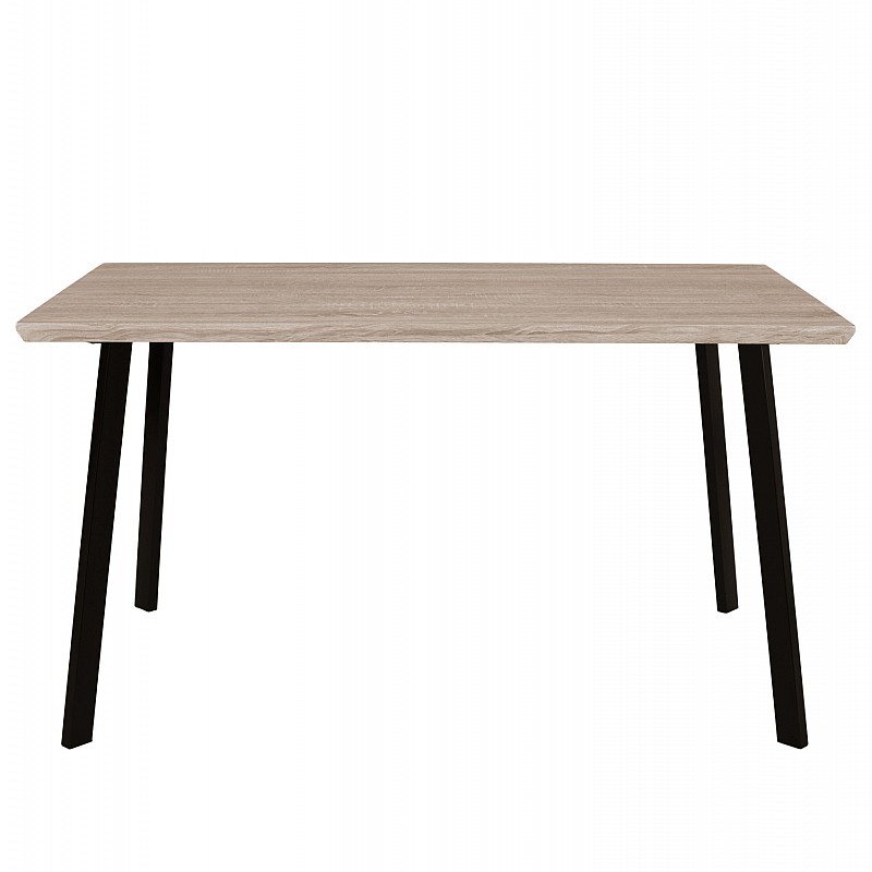 ΤΡΑΠΕΖΙ ΤΡΑΠΕΖΑΡΙΑΣ OFIRA 140X80 SONAMA ΜΕ ΜΑΥΡΑ ΠΟΔΙΑ HM8374