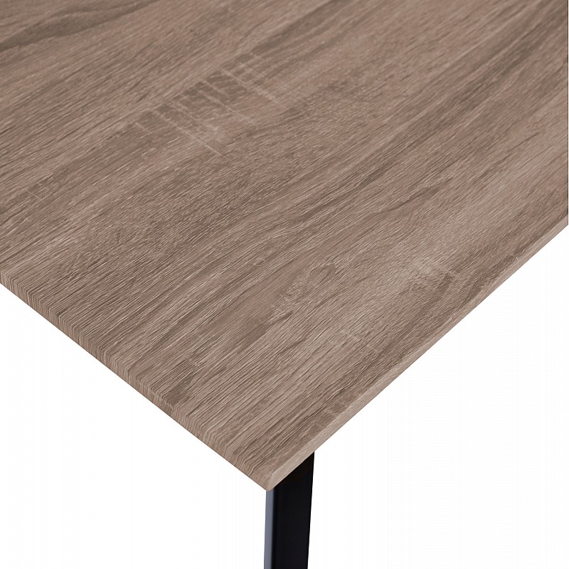 ΤΡΑΠΕΖΙ ΤΡΑΠΕΖΑΡΙΑΣ OFIRA 140X80 SONAMA ΜΕ ΜΑΥΡΑ ΠΟΔΙΑ HM8374