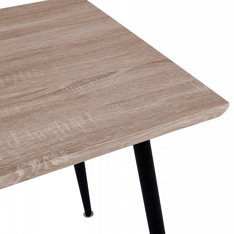 ΤΡΑΠΕΖΙ ΤΡΑΠΕΖΑΡΙΑΣ PALOMA HM8334.01, 120X70Χ76,5 SONΟMA, ΜΑΥΡΑ ΠΟΔΙΑ