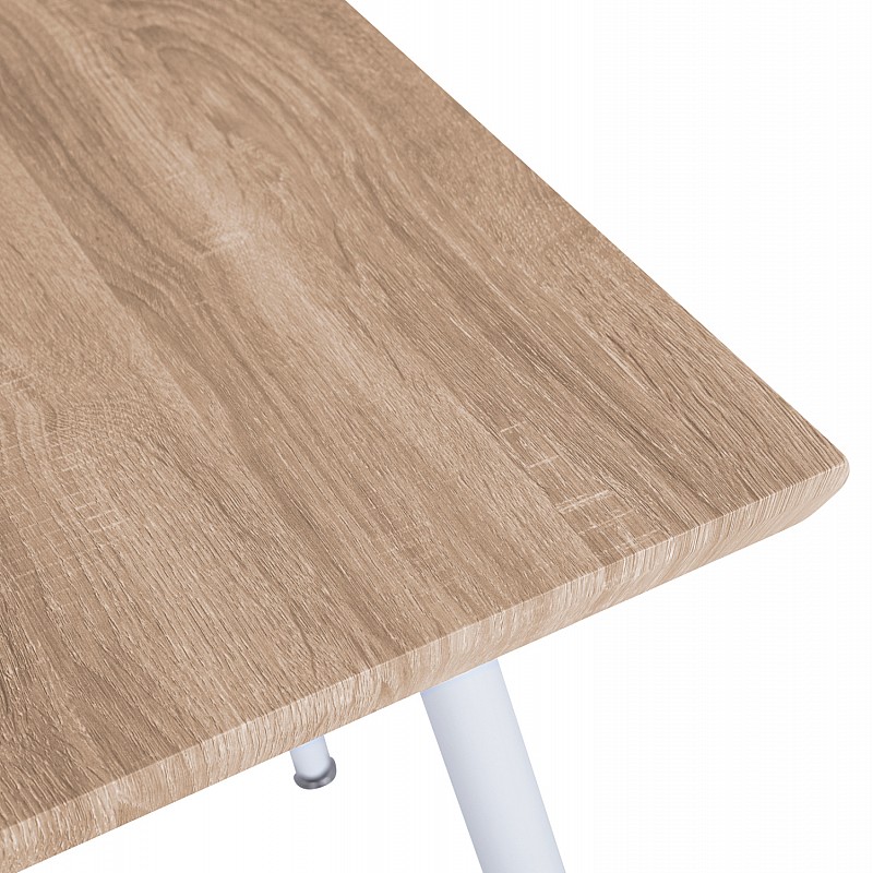 ΤΡΑΠΕΖΙ ΤΡΑΠΕΖΑΡΙΑΣ PALOMA HM8335.02, 70Χ70X76,5, SONOMA, ΛΕΥΚΑ ΠΟΔΙΑ