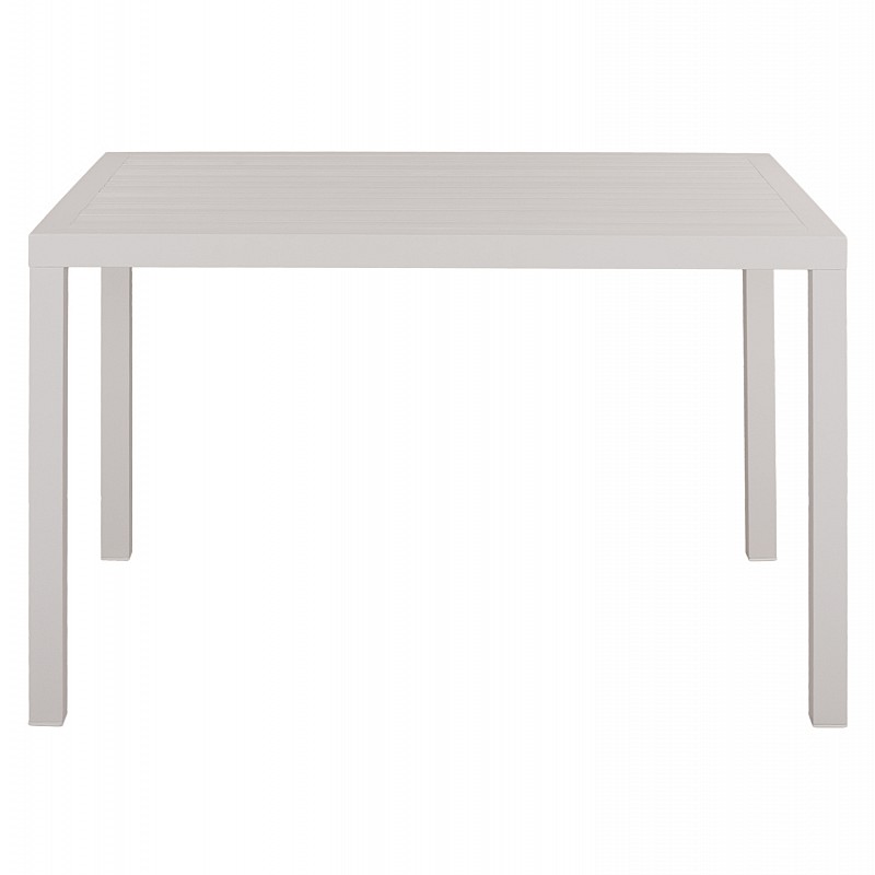 ΤΡΑΠΕΖΙ ΑΛΟΥΜΙΝΙΟΥ SAHIRA ΣΕ ΛΕΥΚΗ ΑΠΟΧΡΩΣΗ 120Χ80X75,5Υεκ. HM5570.01