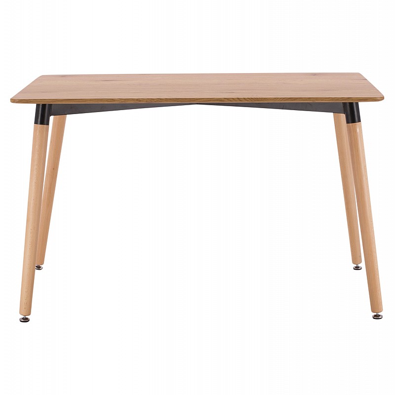 ΤΡΑΠΕΖΙ MINIMAL HM008.04 ΦΥΣΙΚΟ ΞΥΛΙΝΑ ΠΟΔΙΑ ΟΞΙΑ 120Χ80X73Υ εκ.