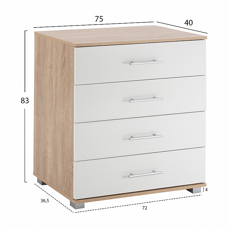 ΣΥΡΤΑΡΙΕΡΑ ΜΕΛΑΜΙΝΗΣ BRIANA HM2204.06 ME 4 ΣΥΡΤΑΡΙΑ SONAMA-ΛΕΥΚΟ 75x40x83Y εκ. ΣΥΡΤΑΡΙΕΡΑ ΜΕΛΑΜΙΝΗΣ BRIANA HM2204.06 ME 4 ΣΥΡΤΑΡΙΑ SONAMA-ΛΕΥΚΟ 75x40x83Y εκ.