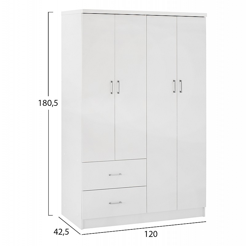 ΝΤΟΥΛΑΠΑ 4ΦΥΛΛΗ ME 2 ΣΥΡΤΑΡΙΑ BLAKELY HM339.05 ΛΕΥΚΗ 120Χ42,5Χ180,5 εκ. ΝΤΟΥΛΑΠΑ 4ΦΥΛΛΗ ME 2 ΣΥΡΤΑΡΙΑ BLAKELY HM339.05 ΛΕΥΚΗ 120Χ42,5Χ180,5 εκ.