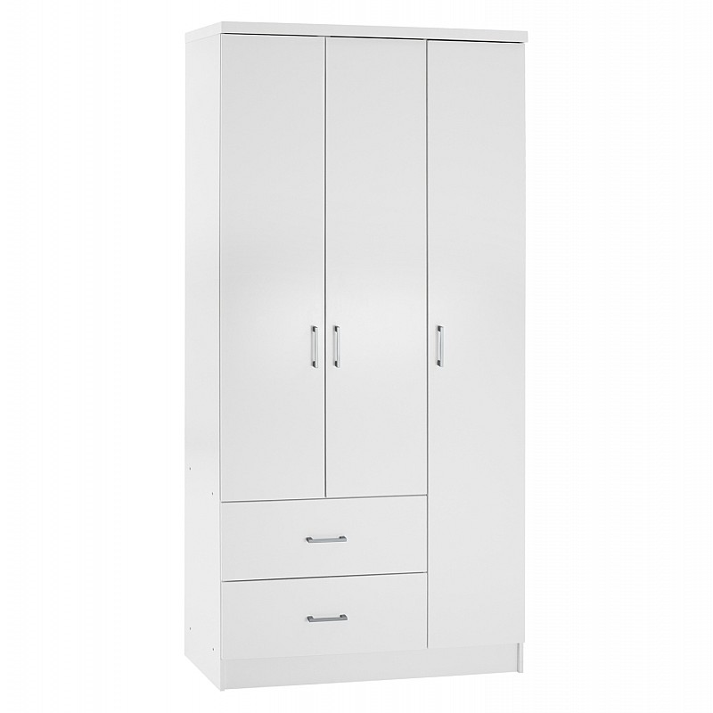 ΝΤΟΥΛΑΠΑ 3ΦΥΛΛΗ ME 2 ΣΥΡΤΑΡΙΑ CAESAR HM340.05 ΛΕΥΚΗ 89x42,5x181 εκ.