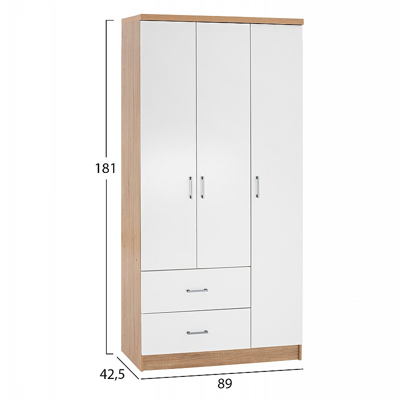 ΝΤΟΥΛΑΠΑ 3ΦΥΛΛΗ ME 2 ΣΥΡΤΑΡΙΑ CAESAR HM340.06 SONAMA - ΛΕΥΚO 89x42,5x181 εκ. ΝΤΟΥΛΑΠΑ 3ΦΥΛΛΗ ME 2 ΣΥΡΤΑΡΙΑ CAESAR HM340.06 SONAMA - ΛΕΥΚO 89x42,5x181 εκ.