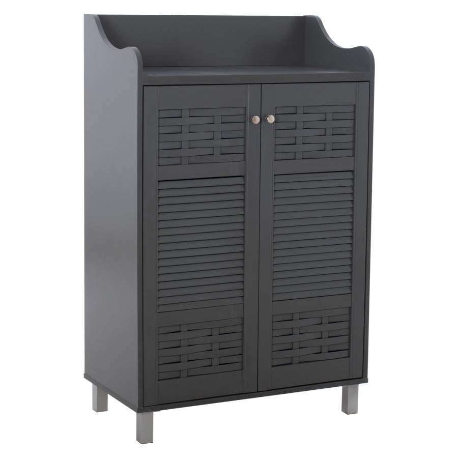 ΠΑΠΟΥΤΣΟΘΗΚΗ-ΝΤΟΥΛΑΠΙ KAILENA HM2230.10 ΜΕΛΑΜΙΝΗ ΓΚΡΙ 77x40x121,5 εκ.