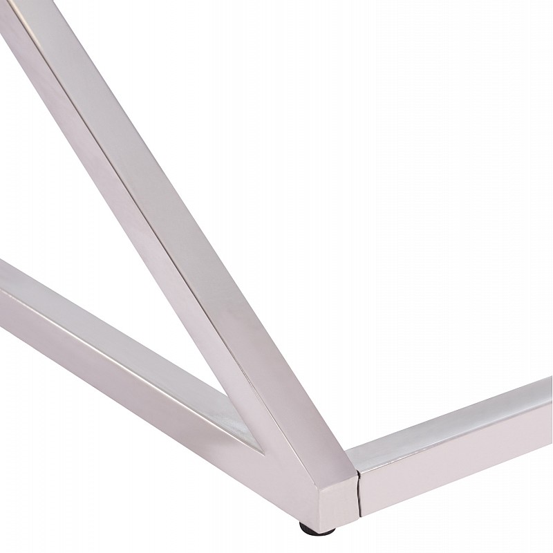 ΤΡΑΠΕΖΙ ΣΑΛΟΝΙΟΥ HOLLAND HM8624.01 ΜΕ ΓΥΑΛΙ ΚΑΙ ΒΑΣΗ ΧΡΩΜΙΟΥ 120X60Χ45 EK.