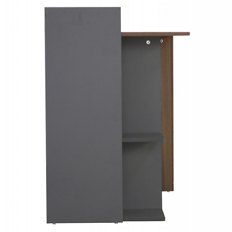 ΓΡΑΦΕΙΟ ΜΕΛΑΜΙΝΗΣ HM8994.01 ΚΑΡΥΔΙ ΓΚΡΙ 112x55x85Y εκ.