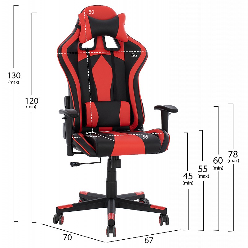 ΚΑΡΕΚΛΑ ΓΡΑΦΕΙΟΥ GAMING DOCKS HM1162.01 ΜΑΥΡΟ ΚΟΚΚΙΝΟ PU 67x70x130 εκ. ΚΑΡΕΚΛΑ ΓΡΑΦΕΙΟΥ GAMING DOCKS HM1162.01 ΜΑΥΡΟ ΚΟΚΚΙΝΟ PU 67x70x130 εκ.