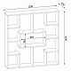 ΒΙΒΛΙΟΘΗΚΗ YOLANTHE ΜΕΛΑΜΙΝΗΣ HM9029.01 ΛΕΥΚΗ 120x22x123,6Υ εκ.