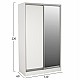 ΝΤΟΥΛΑΠΑ ΣΥΡΟΜΕΝΗ ADLER ΜΕΛΑΜΙΝΗΣ 120x60x220Yεκ. ΔΙΦΥΛΛΗ ΛΕΥΚΗ ΜΕ ΚΑΘΡΕΠΤΗ HM2460.03 ΝΤΟΥΛΑΠΑ ΣΥΡΟΜΕΝΗ ADLER ΜΕΛΑΜΙΝΗΣ 120x60x220Yεκ. ΔΙΦΥΛΛΗ ΛΕΥΚΗ ΜΕ ΚΑΘΡΕΠΤΗ HM2460.03
