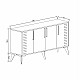 ΜΠΟΥΦΕΣ ΣΕ ΦΥΣΙΚΟ ΧΡΩΜΑ HM9252.01 160x41x79 εκ. ΜΠΟΥΦΕΣ ΣΕ ΦΥΣΙΚΟ ΧΡΩΜΑ HM9252.01 160x41x79 εκ.