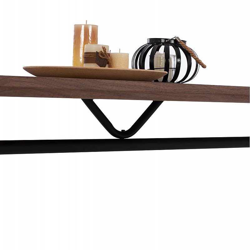 ΤΡΑΠΕΖΙ ΤΡΑΠΕΖΑΡΙΑΣ MANDY HM9303.02 ΚΑΠΛΑΜΑΣ ΚΑΡΥΔΙΑΣ ΡΟΥΣΤΙΚ ΣΤΥΛ 220x90x75Υ εκ.