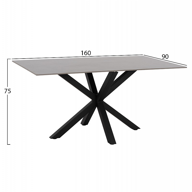 ΤΡΑΠΕΖΙ ΤΡΑΠΕΖΑΡΙΑΣ SYNTEC HM9308.03 SINTERED STONE ΓΚΡΙ ΜΕΤΑΛΛΙΚΑ ΠΟΔΙΑ 160x90x75Υεκ. ΤΡΑΠΕΖΙ ΤΡΑΠΕΖΑΡΙΑΣ SYNTEC HM9308.03 SINTERED STONE ΓΚΡΙ ΜΕΤΑΛΛΙΚΑ ΠΟΔΙΑ 160x90x75Υεκ.