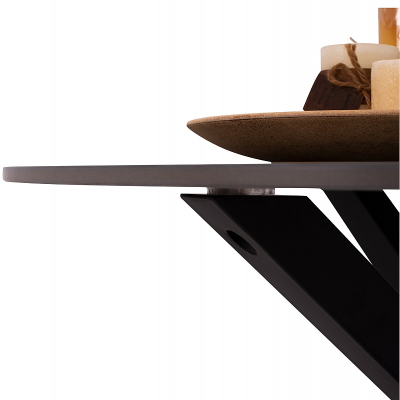 ΤΡΑΠΕΖΙ ΤΡΑΠΕΖΑΡΙΑΣ ΣΤΡΟΓΓΥΛΟ SYNTEC HM9309.01 SINTERED STONE ΜΑΥΡΟ ΜΕΤΑΛΛΙΚΑ ΠΟΔΙΑ Φ115x75Y εκ. ΤΡΑΠΕΖΙ ΤΡΑΠΕΖΑΡΙΑΣ ΣΤΡΟΓΓΥΛΟ SYNTEC HM9309.01 SINTERED STONE ΜΑΥΡΟ ΜΕΤΑΛΛΙΚΑ ΠΟΔΙΑ Φ115x75Y εκ.
