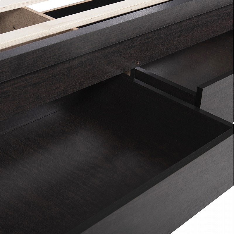 ΚΡΕΒΑΤΙ ΜΕΛΑΜΙΝΗΣ CAPRI HM599.11 ΜΕ 2ΣΥΡΤΑΡΙΑ-WENGE- ΓΙΑ ΣΤΡΩΜΑ 140x200εκ. ΚΡΕΒΑΤΙ ΜΕΛΑΜΙΝΗΣ CAPRI HM599.11 ΜΕ 2ΣΥΡΤΑΡΙΑ-WENGE- ΓΙΑ ΣΤΡΩΜΑ 140x200εκ.