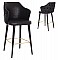 ΣΚΑΜΠΟ BAR ΕΠΑΓΓΕΛΜΑΤΙΚΟ ALONZO HM9281.14 Τ.NUBUCK ΜΑΥΡΟ ΞΥΛΙΝΟ 50x62x108,5Υεκ.