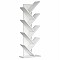 ΒΙΒΛΙΟΘΗΚΗ LIANA ΜΕΛΑΜΙΝΗΣ ΛΕΥΚΟ 46x22x128,5Yεκ.HM9028.13