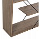 ΒΙΒΛΙΟΘΗΚΗ TARS HM2240.13 OLIVE GREY ΜΕΛΑΜΙΝΗ-ΜΑΥΡΕΣ ΜΕΤΑΛΛΙΚΕΣ ΒΕΡΓΕΣ 84x24x157Yεκ.