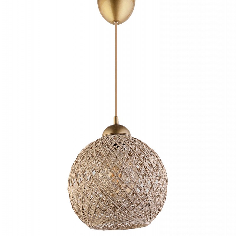 ΦΩΤΙΣΤΙΚΟ ΟΡΟΦΗΣ ΕΣΩΤΕΡΙΚΟΥ ΧΩΡΟΥ ΚΡΕΜΑΣΤΟ HM7352.04 ΑΠΟ ΣΧΟΙΝΙ ΜΠΕΖ Φ22x55Υ εκ.