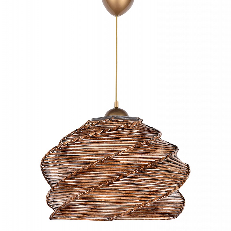 ΦΩΤΙΣΤΙΚΟ ΟΡΟΦΗΣ ΕΣΩΤΕΡΙΚΟΥ ΧΩΡΟΥ ΚΡΕΜΑΣΤΟ HM7372 ΑΠΟ ΞΥΛΟ ΚΑΙ BAMBOO ΚΑΡΥΔΙ 32x32x65Υ εκ.