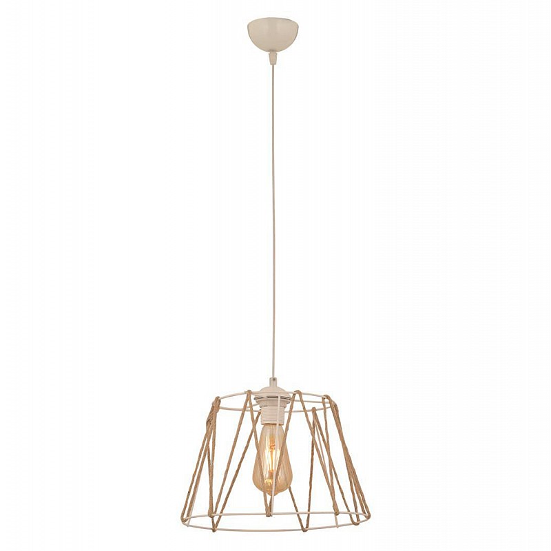 ΦΩΤΙΣΤΙΚΟ ΟΡΟΦΗΣ ΜΕΤΑΛΛΙΚΟ ΛΕΥΚΟ ΜΕ ΣΧΟΙΝΙ ΜΠΕΖ HM7566.03 Φ30x81Υ εκ. ΦΩΤΙΣΤΙΚΟ ΟΡΟΦΗΣ ΜΕΤΑΛΛΙΚΟ ΛΕΥΚΟ ΜΕ ΣΧΟΙΝΙ ΜΠΕΖ HM7566.03 Φ30x81Υ εκ.