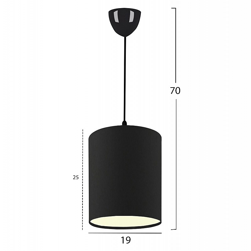 ΦΩΤΙΣΤΙΚΟ ΟΡΟΦΗΣ ΜΑΥΡΟ HM7623.02