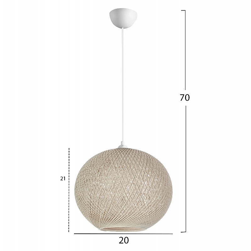 ΦΩΤΙΣΤΙΚΟ ΟΡΟΦΗΣ ΕΣΩΤΕΡΙΚΟΥ ΧΩΡΟΥ ΜΠΕΖ Φ20Χ70Υεκ. HM7626.02