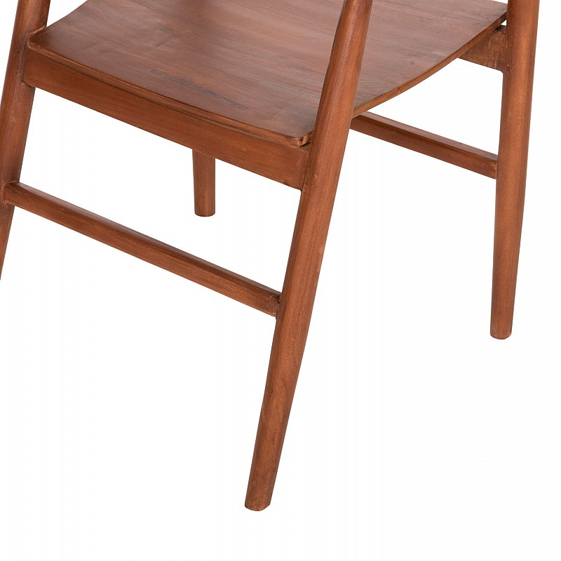 ΠΟΛΥΘΡΟΝΑ ΤΡΑΠΕΖΑΡΙΑΣ NIONI HM9476.01 ΞΥΛΟ ΤΕΑΚ-ΚΑΡΥΔΙ ΧΡΩΜΑ 57x53x77Yεκ.