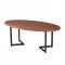 ΤΡΑΠΕΖΙ ΣΑΛΟΝΙΟΥ HM9468.02 MDF ME ΚΑΠΛΑΜΑ ΑΠΟ ΞΥΛΟ ΦΡΑΞΟΥ 120x60x45,5Yεκ.