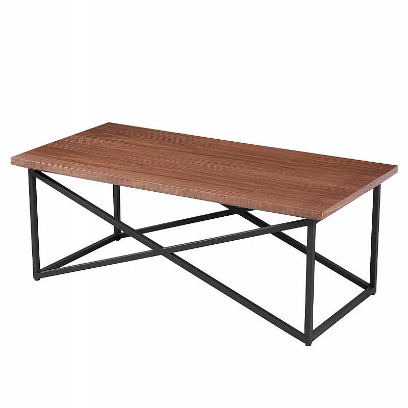 ΤΡΑΠΕΖΙ ΣΑΛΟΝΙΟΥ HM9469.02 MDF ΜΕ ΚΑΠΛΑΜΑ ΑΠΟ ΞΥΛΟ ΦΡΑΞΟΥ 120x60x45,5Yεκ.